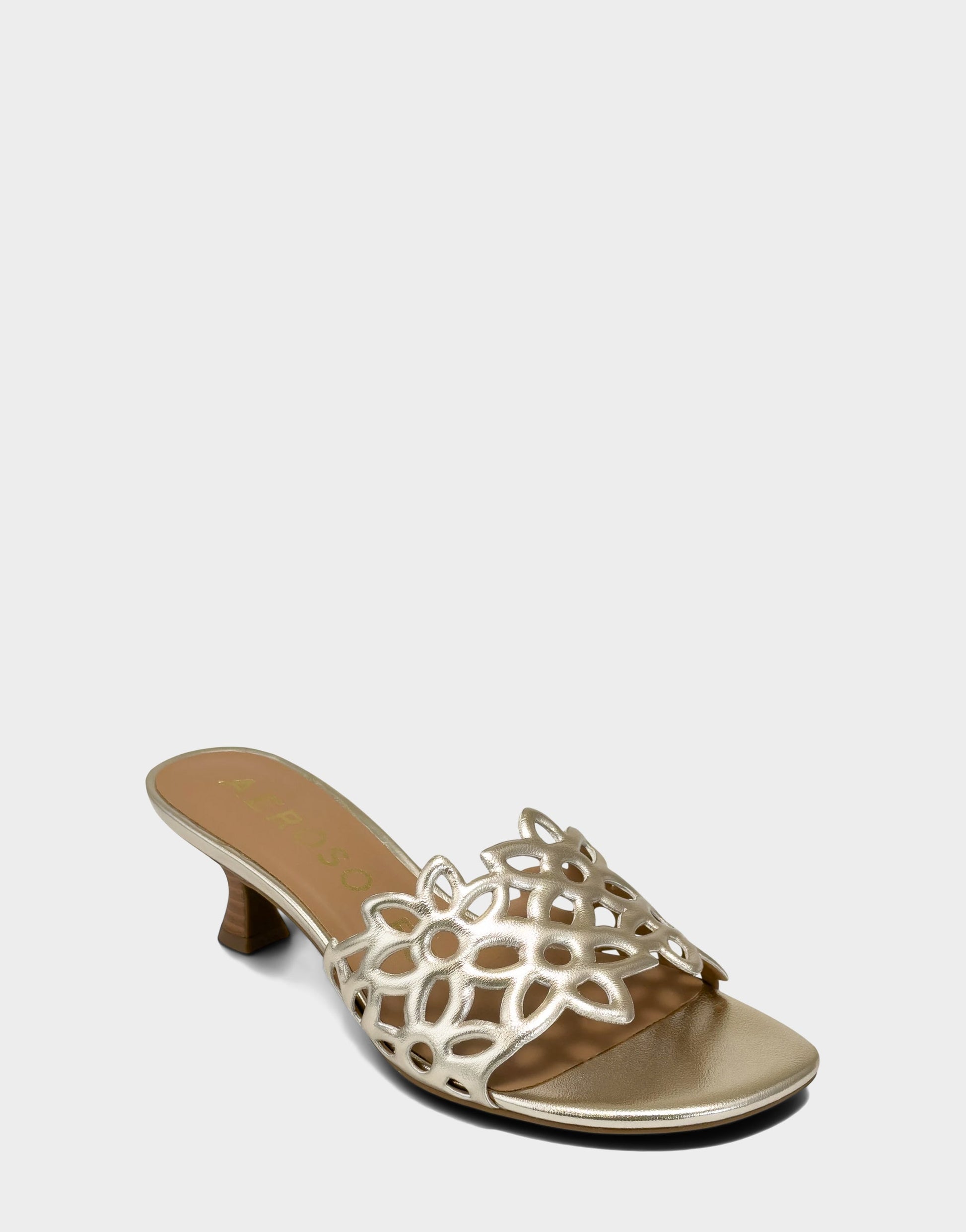 Aerosoles Heeled Sandal in Metallic Metallic