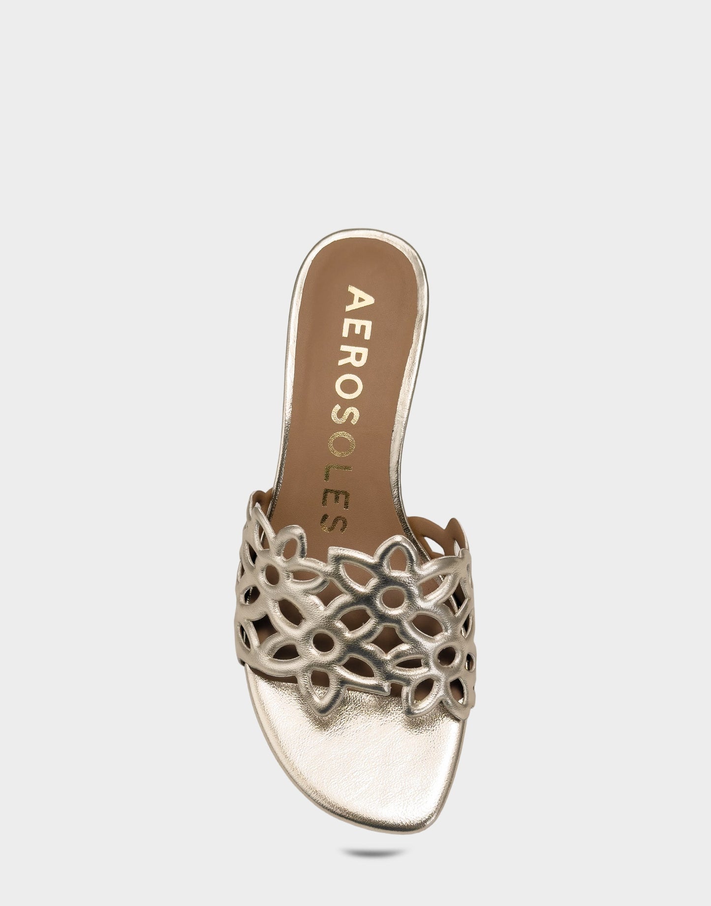Aerosoles Heeled Sandal in Metallic Metallic