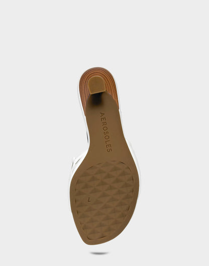 Aerosoles Heeled Sandal in White