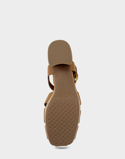 Aerosoles Platform Sandal in Tan