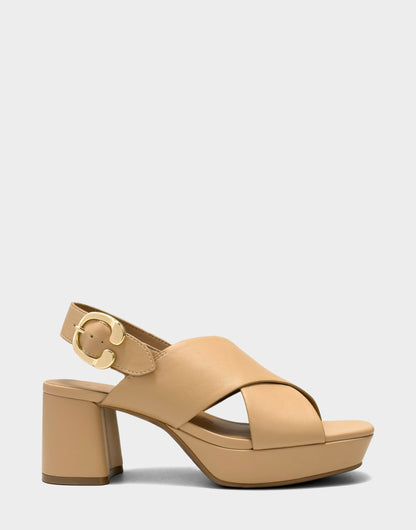 Aerosoles Platform Sandal in Natural