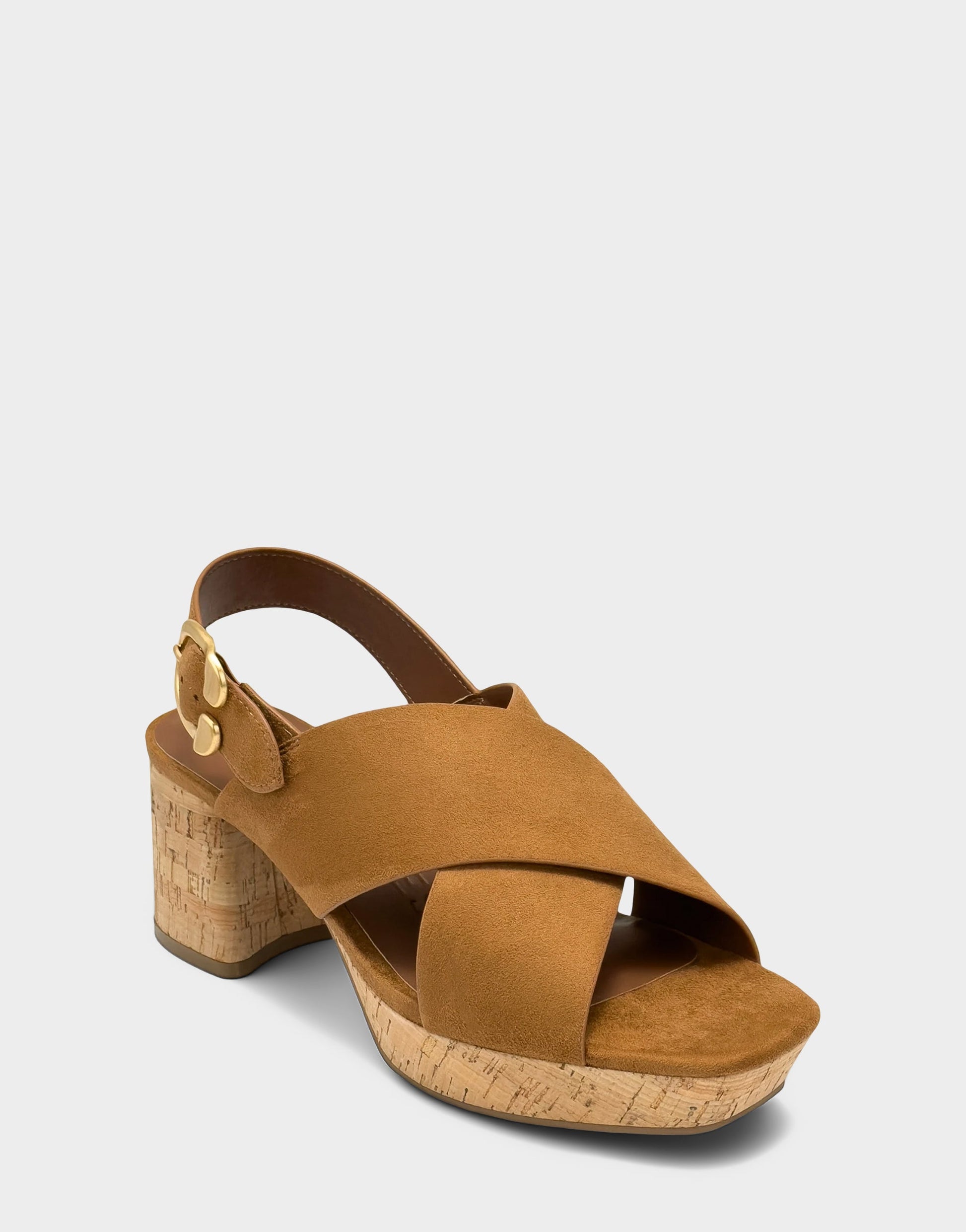 Aerosoles Platform Sandal in Tan