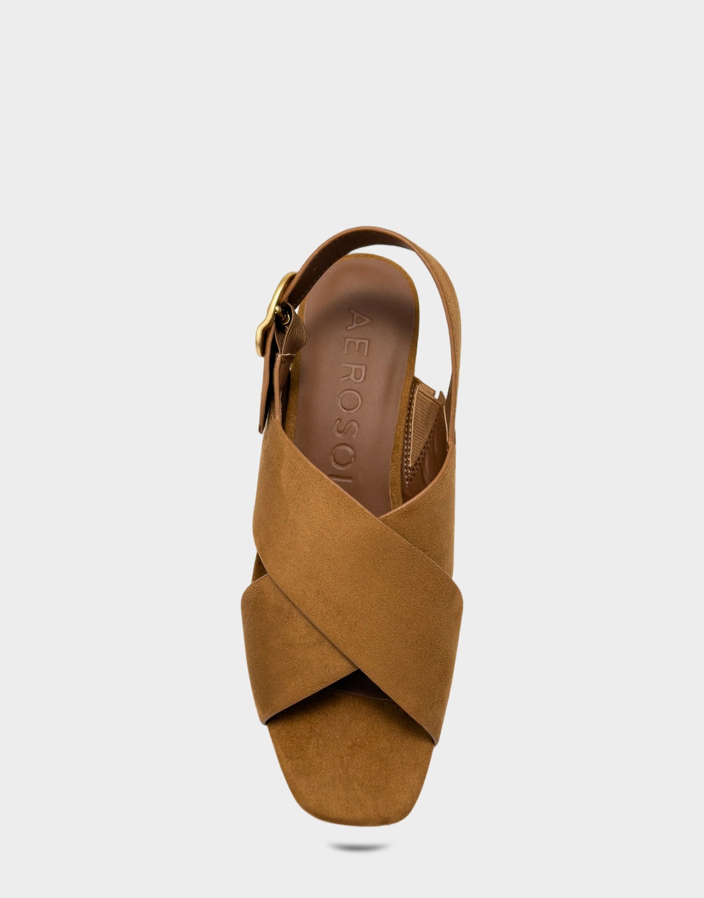 Aerosoles Platform Sandal in Tan