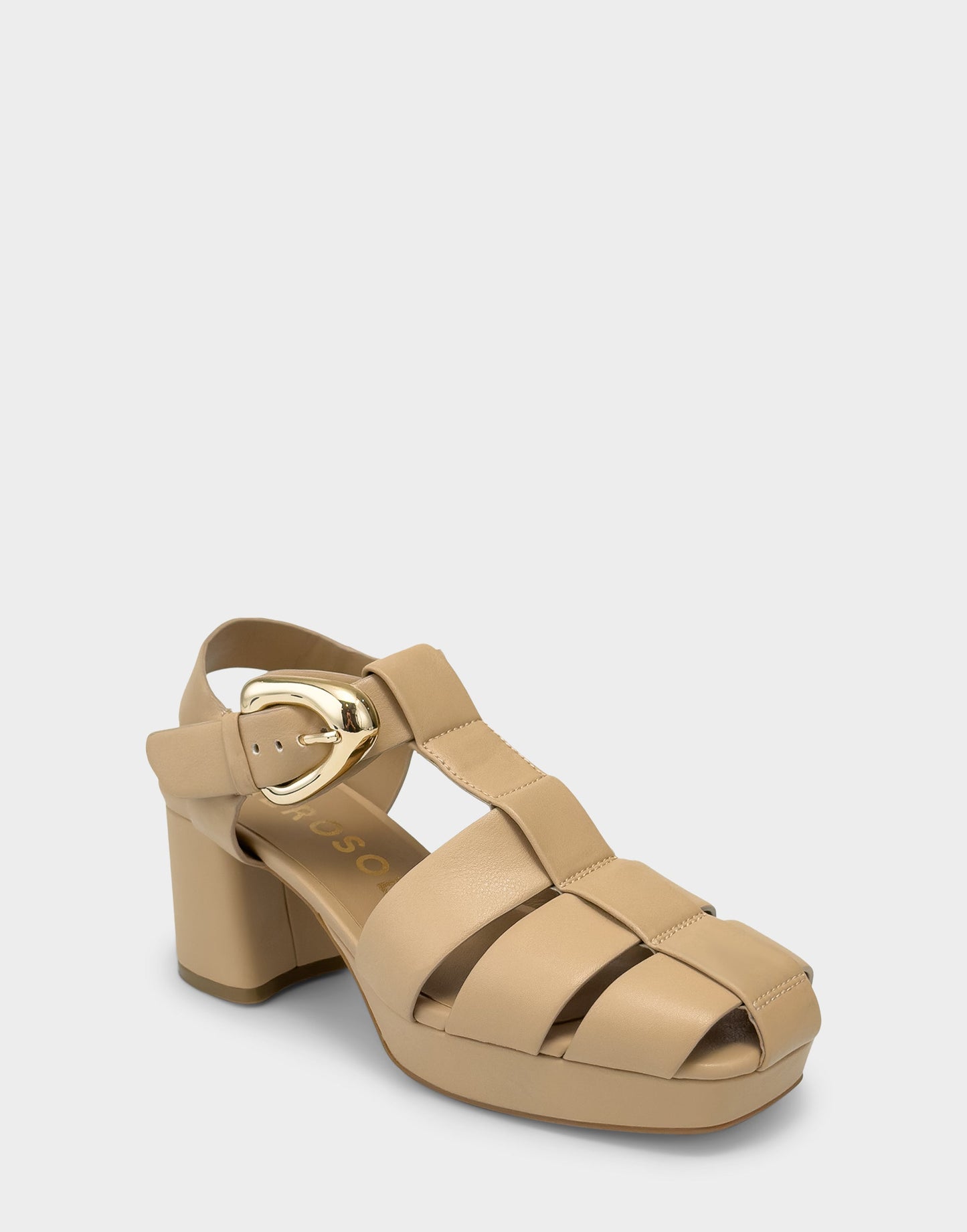 Aerosoles Platform Sandal in Beige Bisque