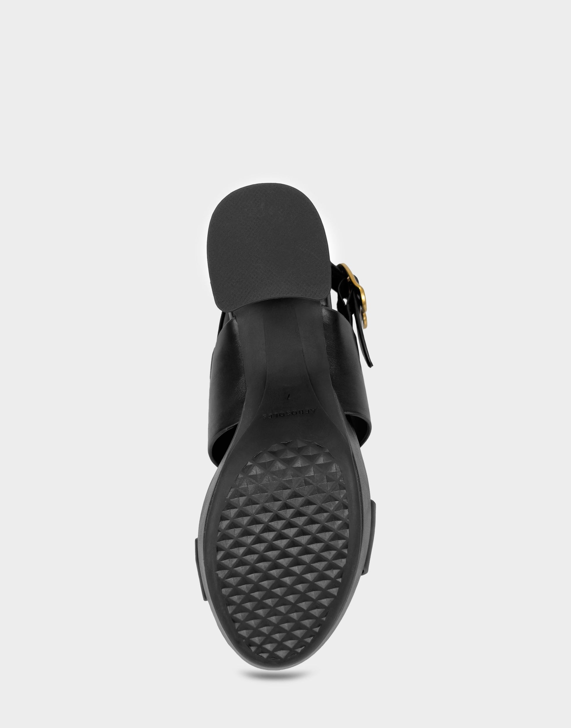 Aerosoles Platform Sandal in Black