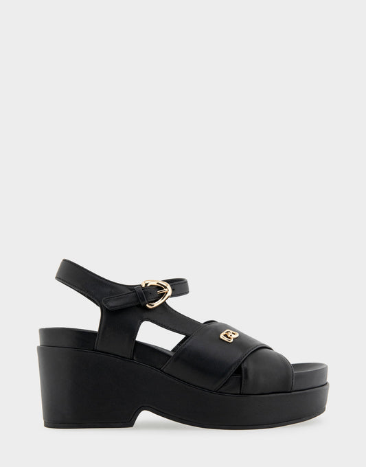 Aerosoles Platform Sandals in Black