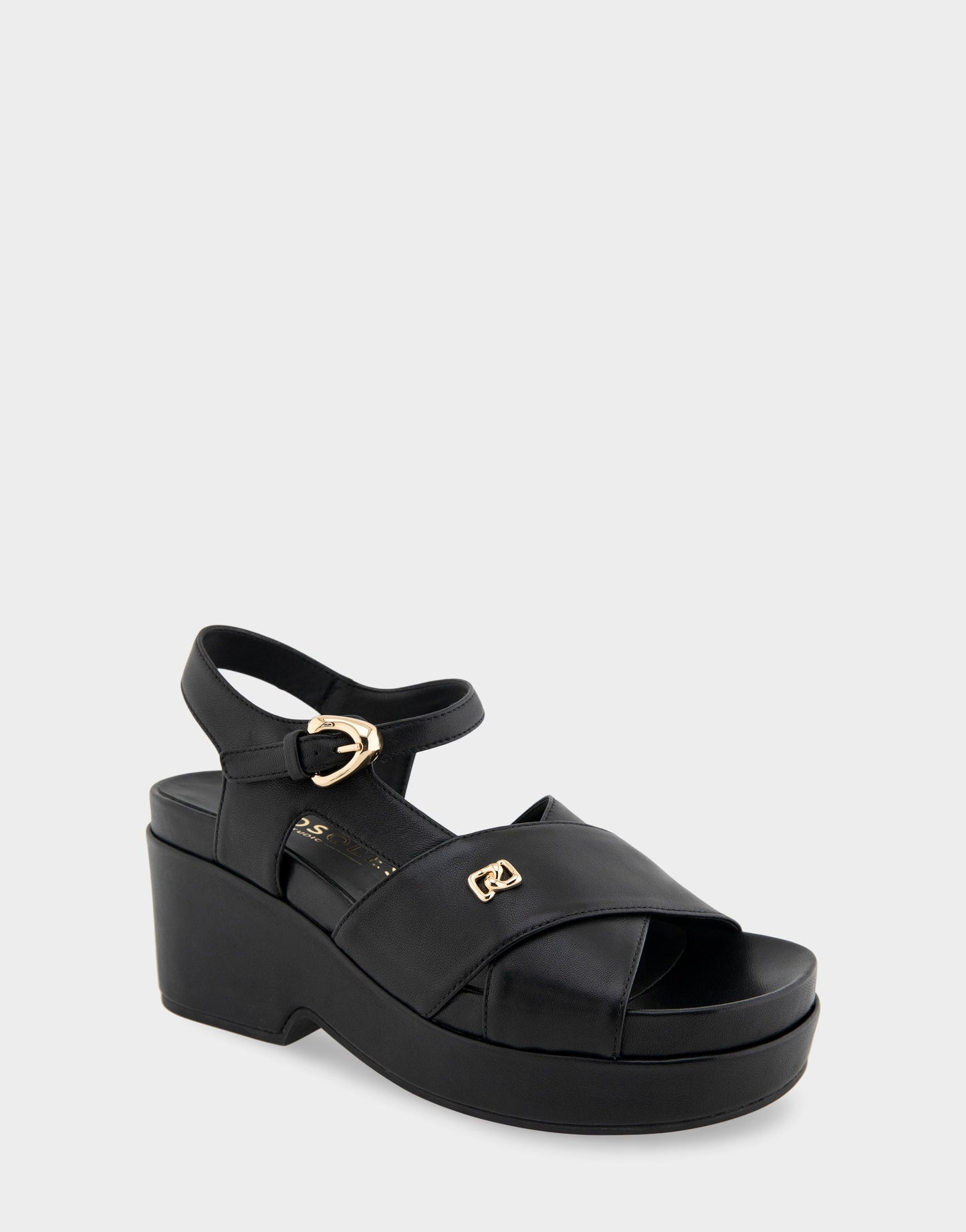 Aerosoles Platform Sandals in Black