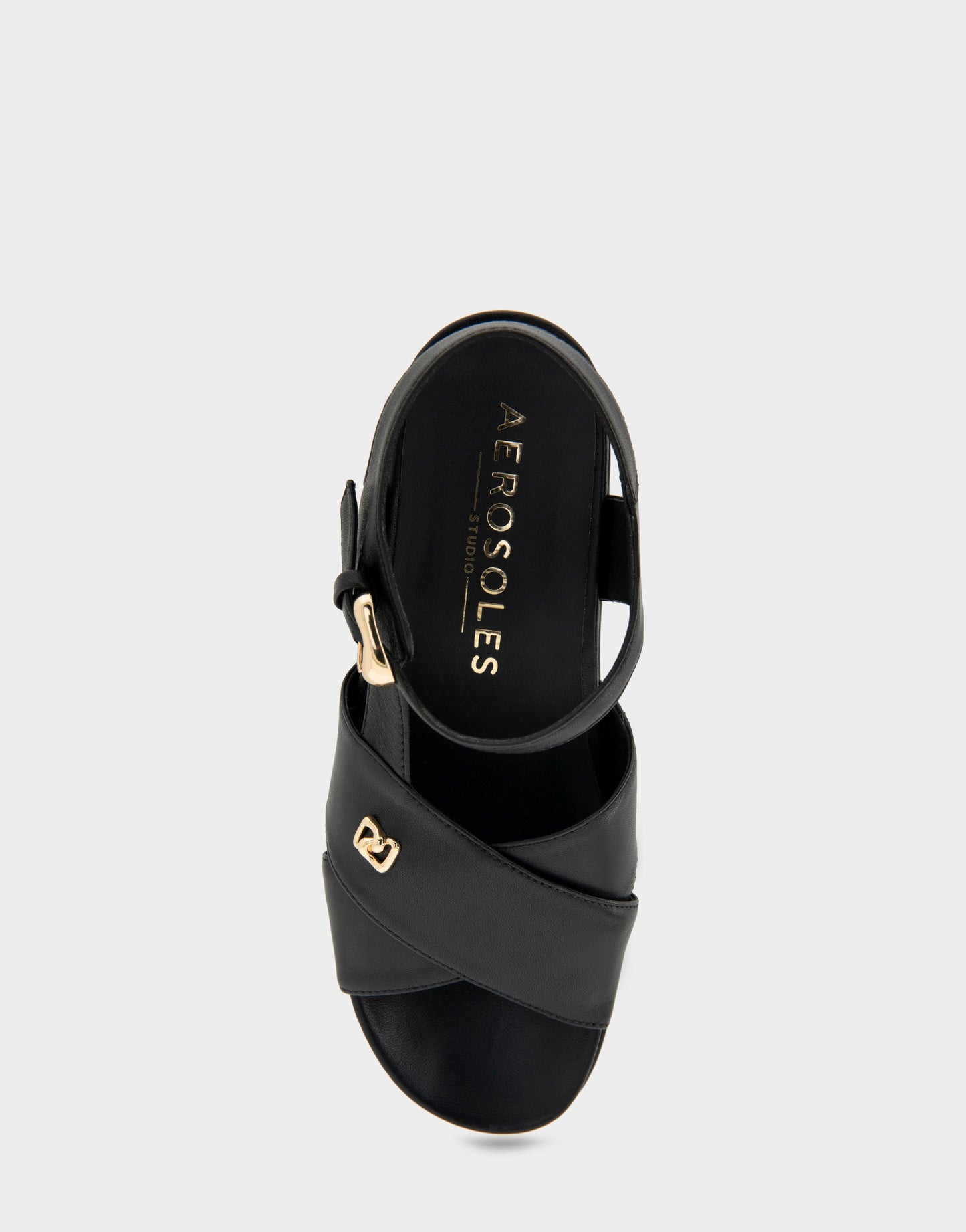 Aerosoles Platform Sandals in Black