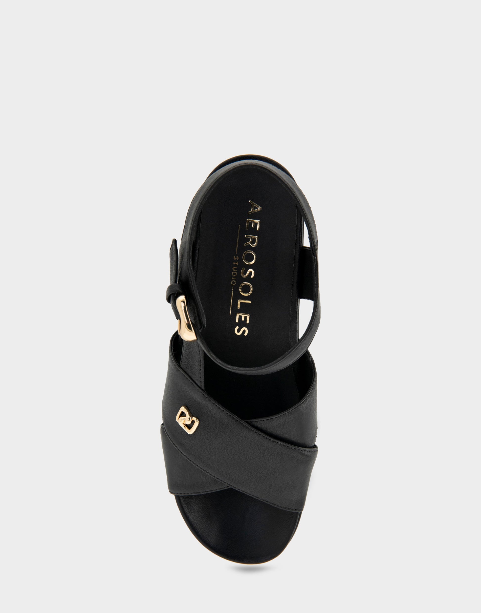 Aerosoles Platform Sandals in Black