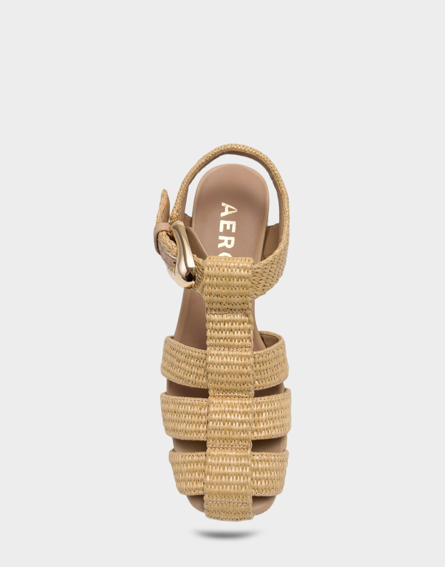Aerosoles Platform Sandal in Natural