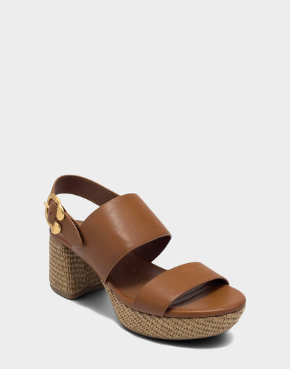 Aerosoles Platform Sandal in Tan