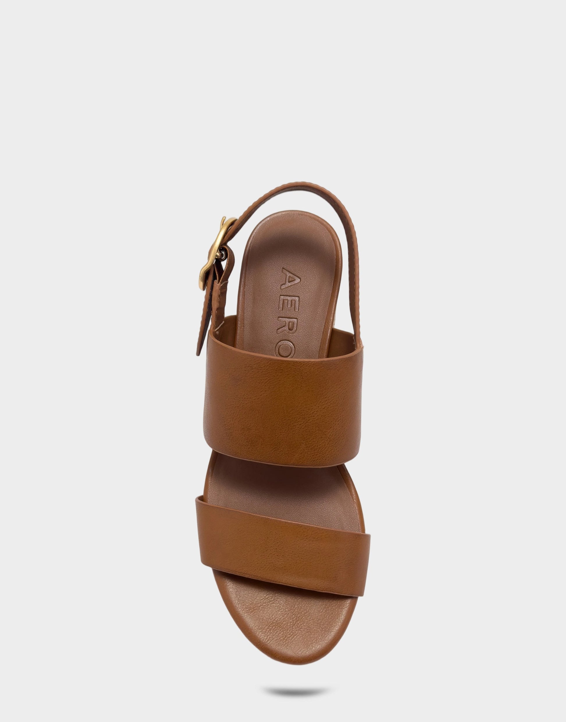 Aerosoles Platform Sandal in Tan