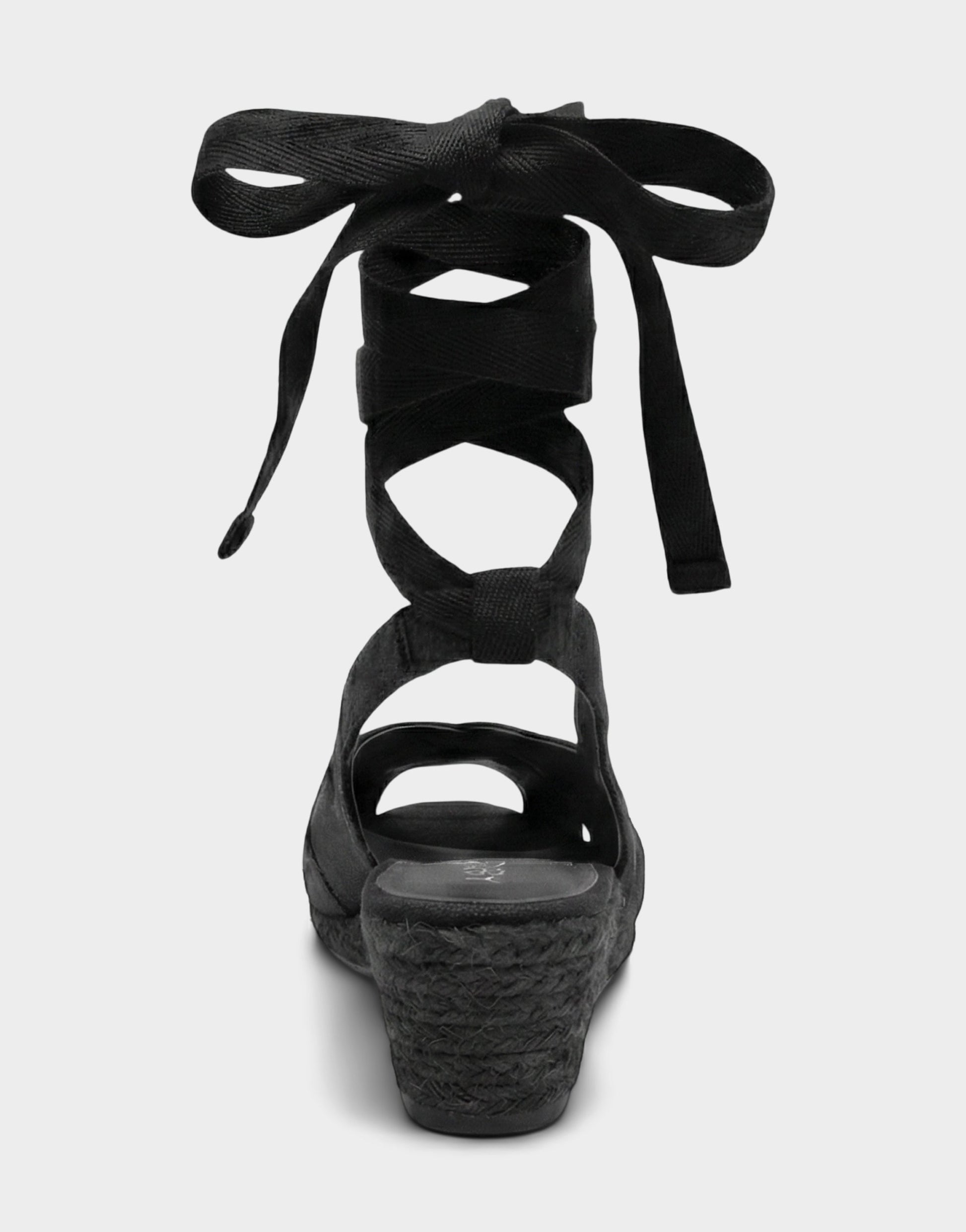 Aerosoles Lace Up Espadrille Wedge in Black