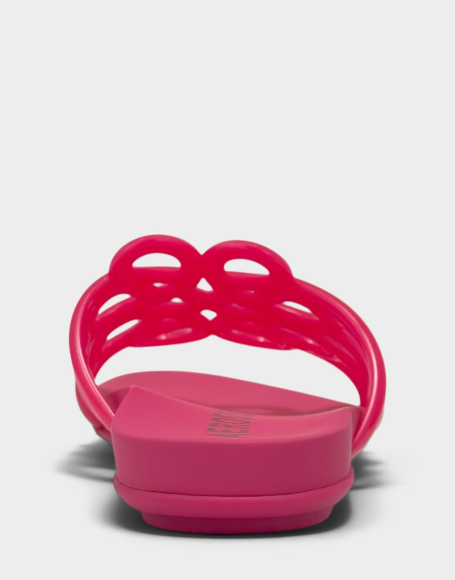 Aerosoles Flat Sandal in Pink Transluscent Rubber
