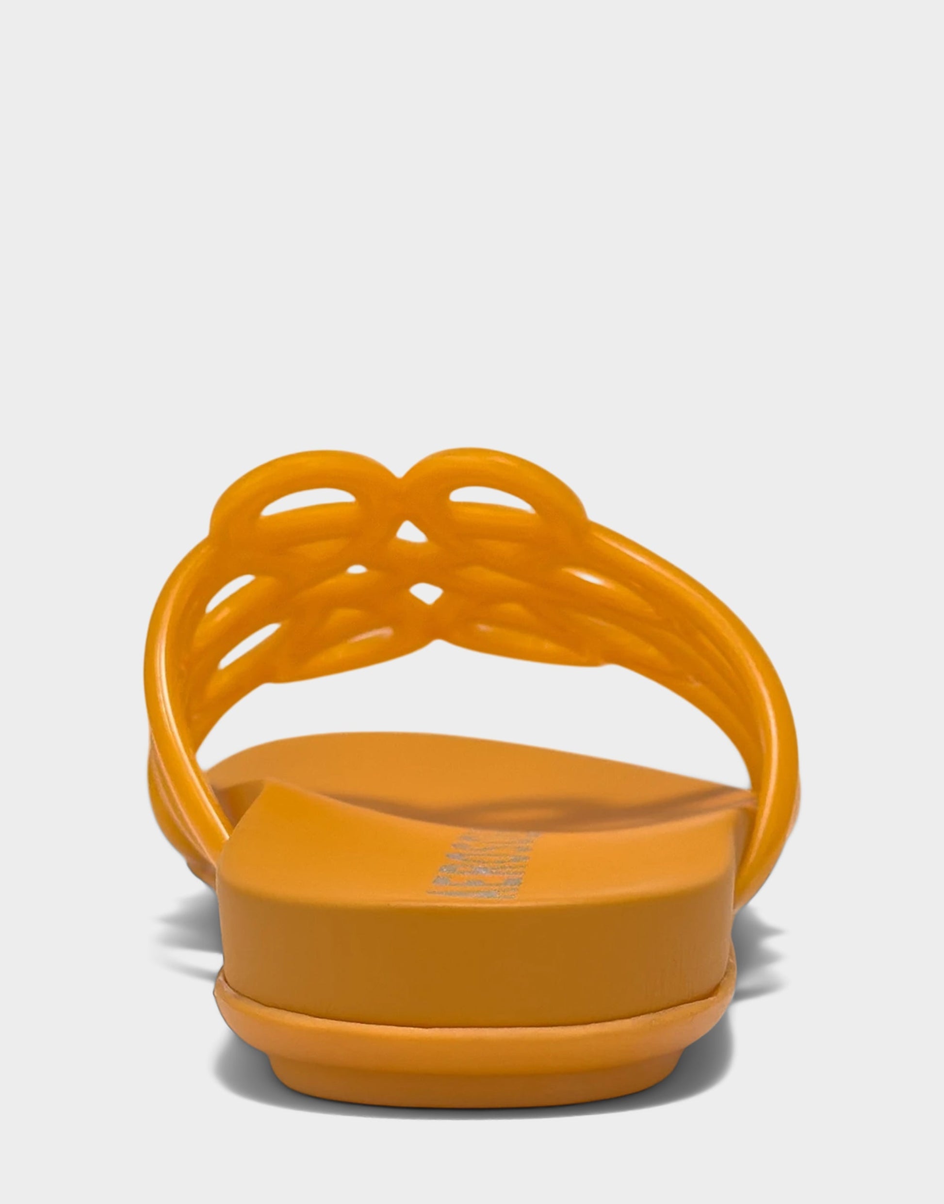 Aerosoles Flat Sandal in Orange Transluscent Rubber