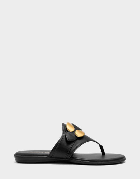 Aerosoles Flat Sandal in Black