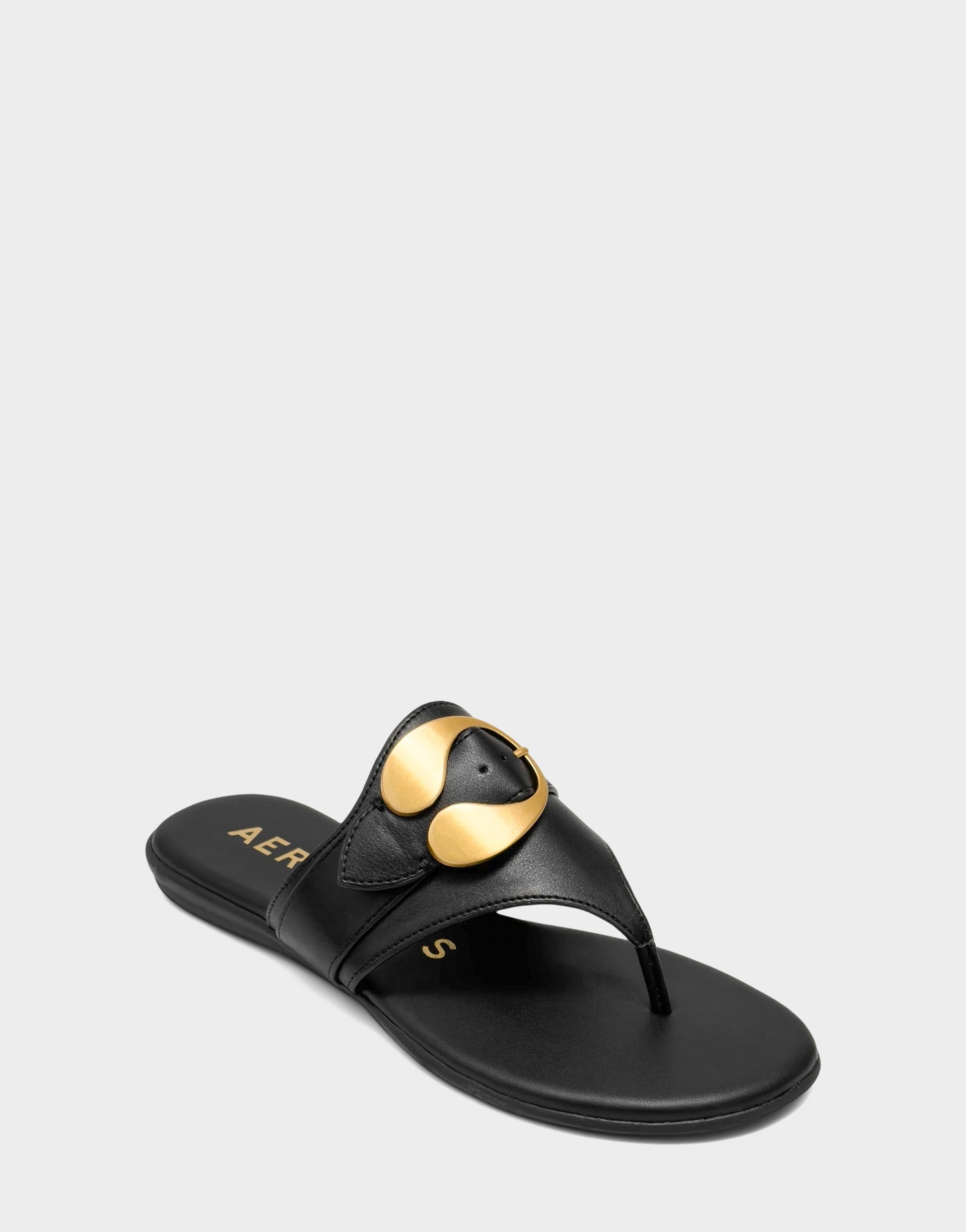 Aerosoles Flat Sandal in Black
