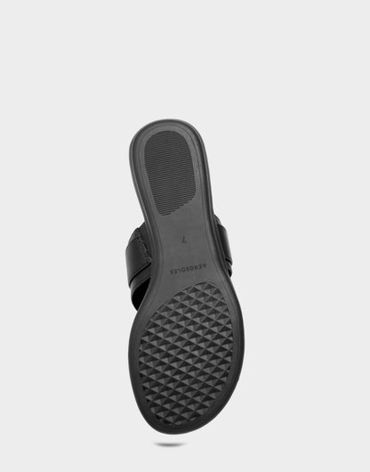 Aerosoles Flat Sandal in Black