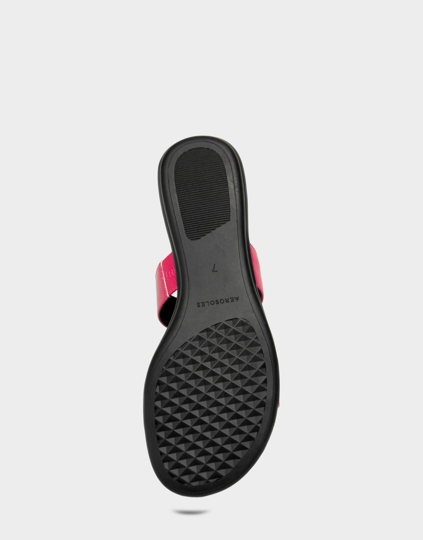 Aerosoles Flat Sandal in Pink Crinkle Patent