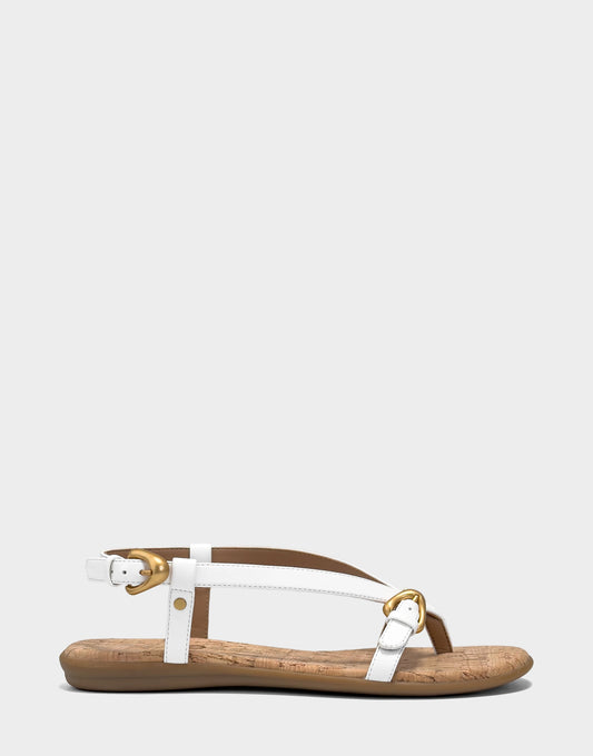 Aerosoles Flat Sandal in White