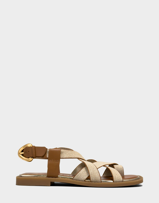 Aerosoles Flat Sandal in Natural