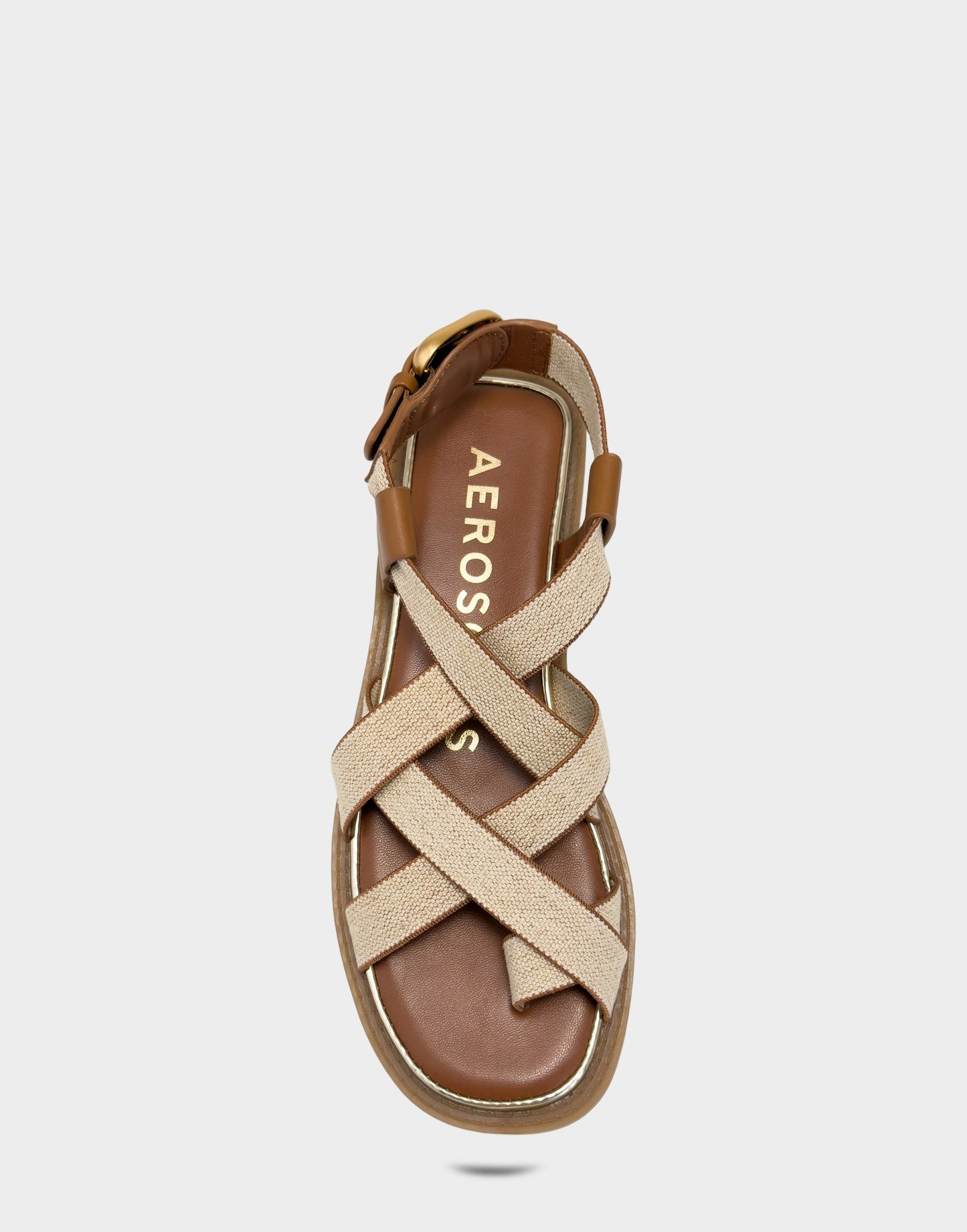 Aerosoles Flat Sandal in Natural