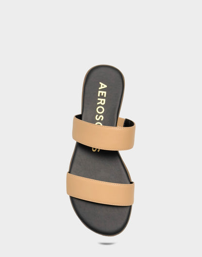 Aerosoles Flat Sandal in Natural