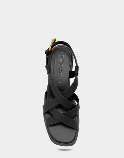 Aerosoles Heeled Sandal in Black