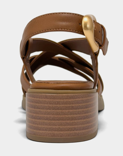 Aerosoles Heeled Sandal in Tan