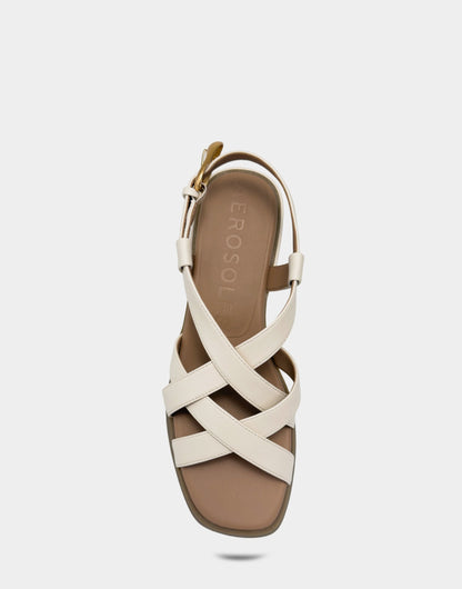 Aerosoles Heeled Sandal in Eggnog
