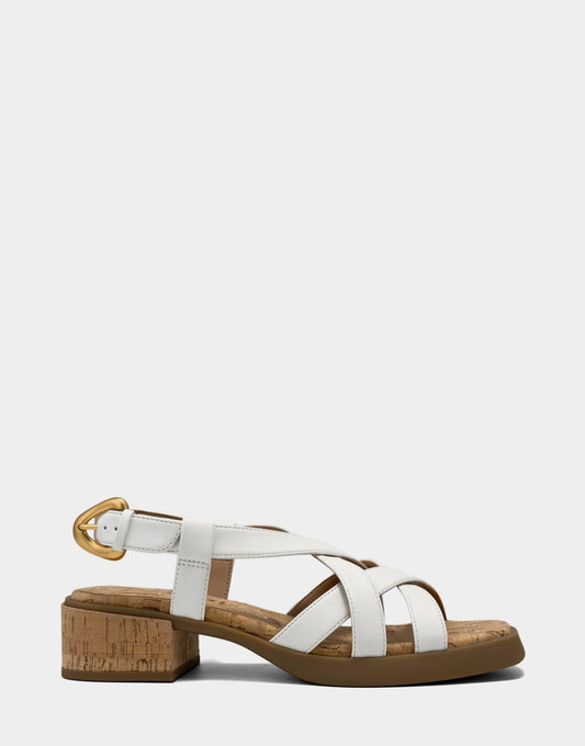 Aerosoles Heeled Sandal in Bright White