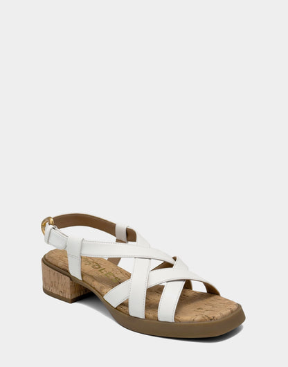 Aerosoles Heeled Sandal in Bright White