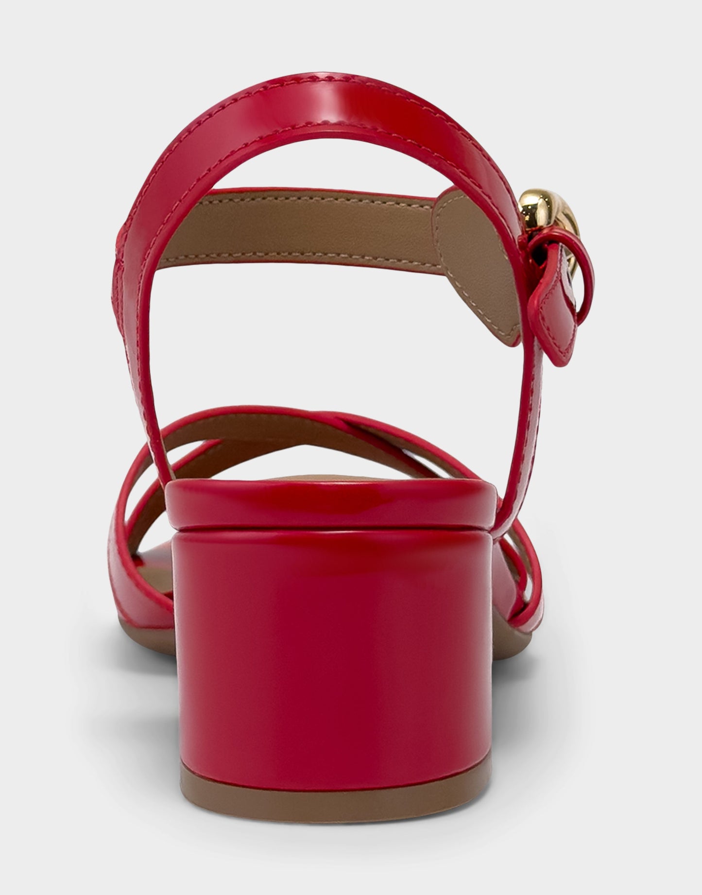 Aerosoles Low Heeled Sandal in Red Patent
