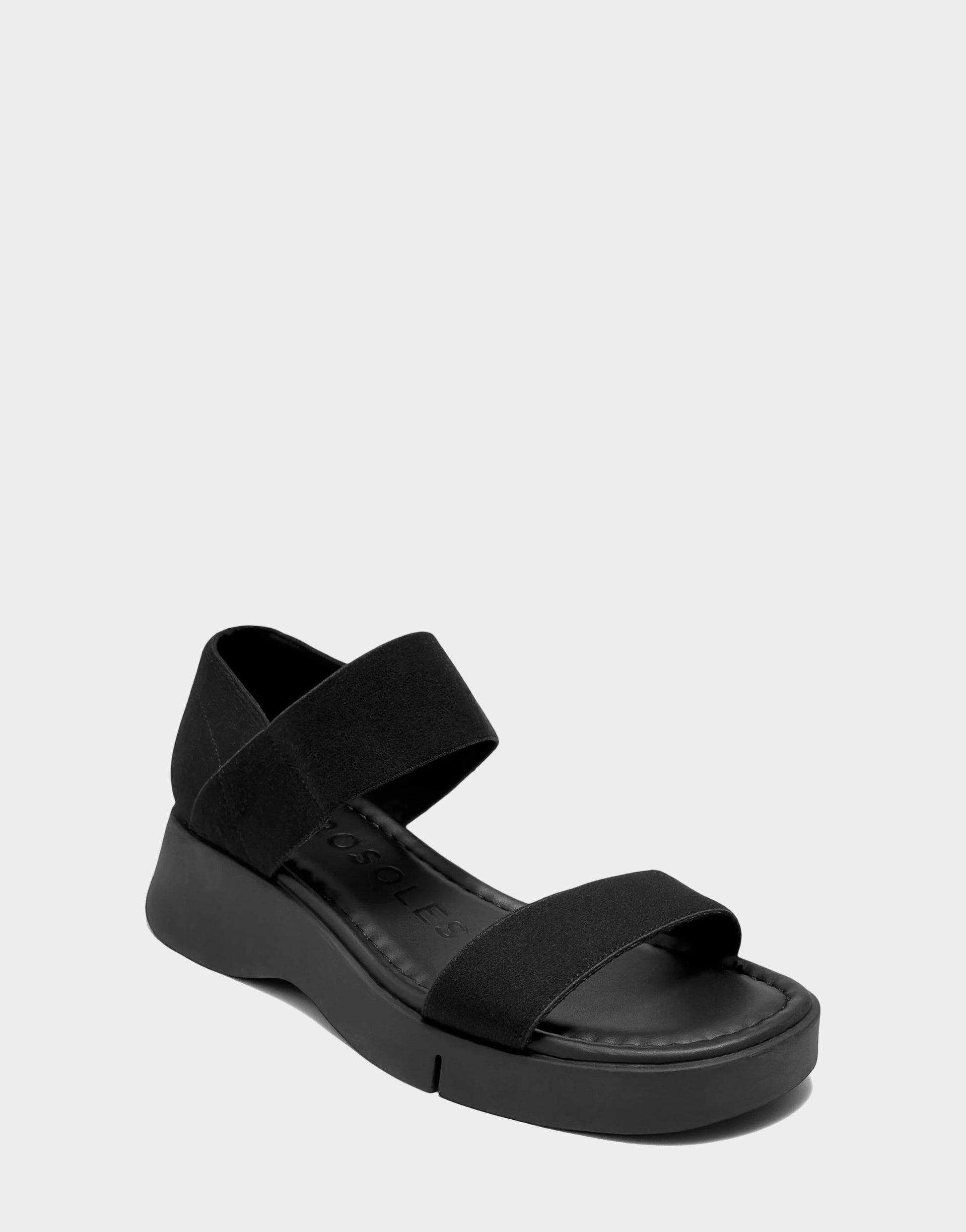 Aerosoles Elastic Molded Footbed Sandal in Black