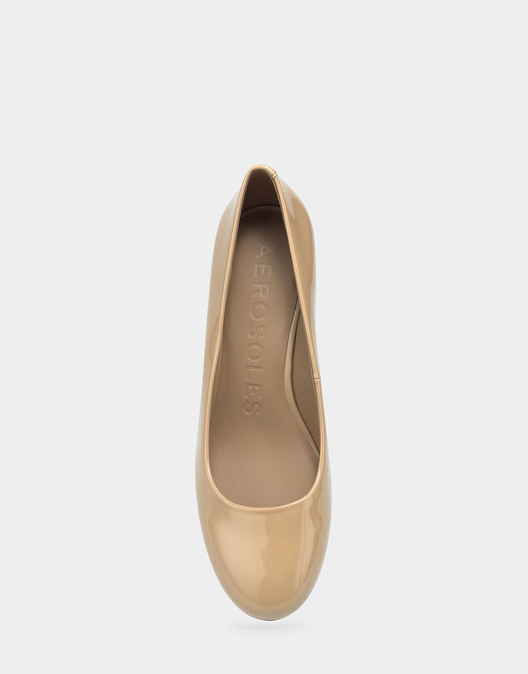 Aerosoles Mid Heel Pump in Beige Bisque