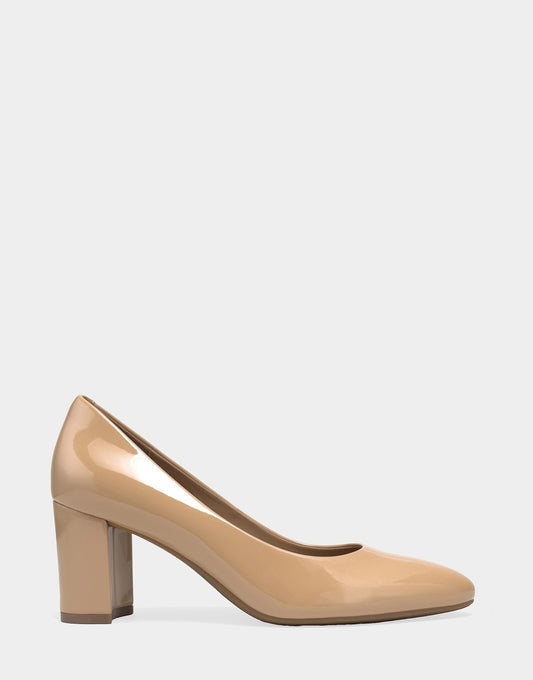 Aerosoles Pump In Beige Patent