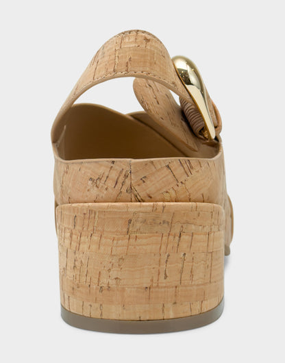 Aerosoles Heeled Sandal in Natural