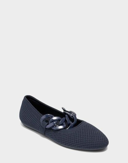 Aerosoles Knit Flat in Navy
