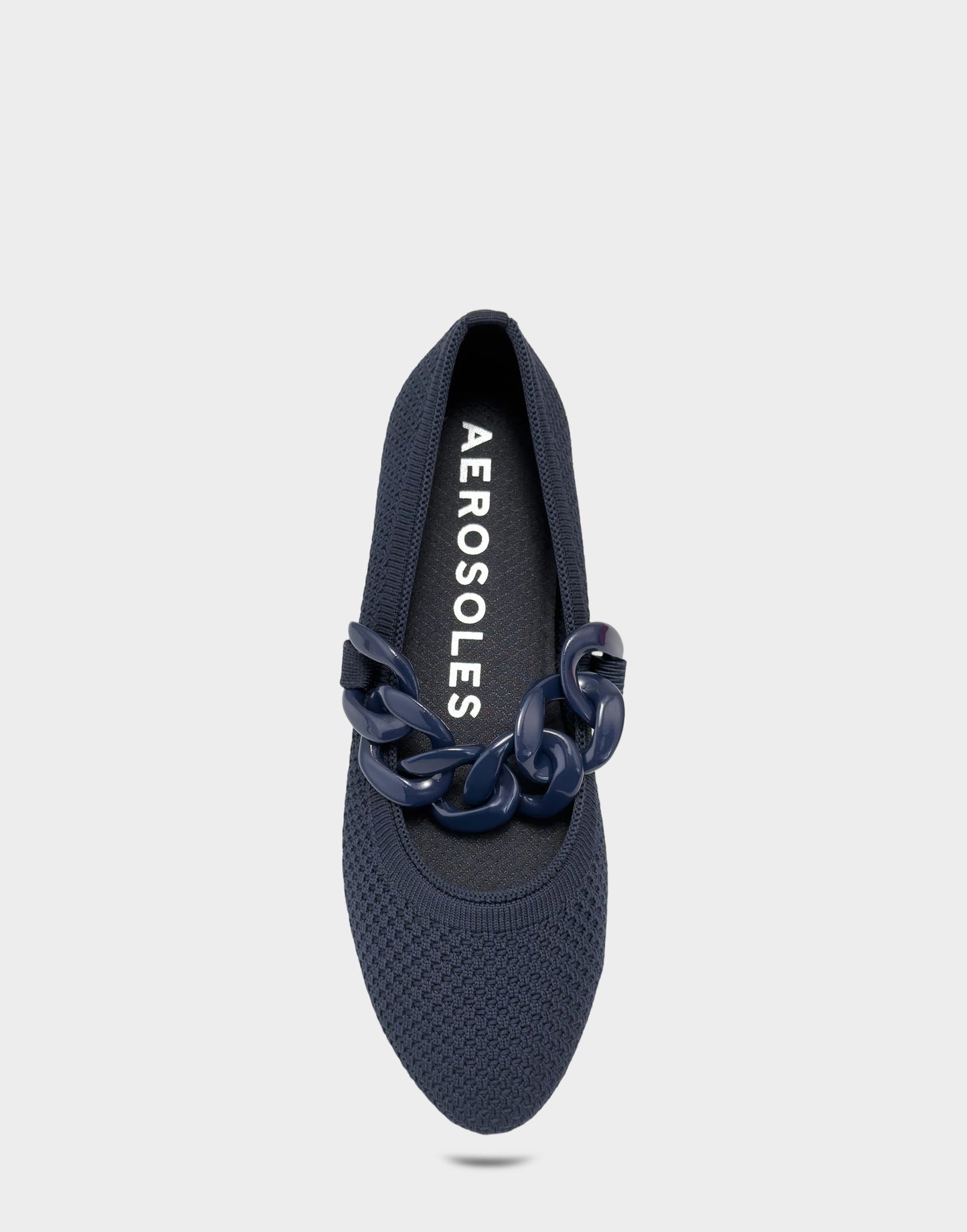 Aerosoles Knit Flat in Navy