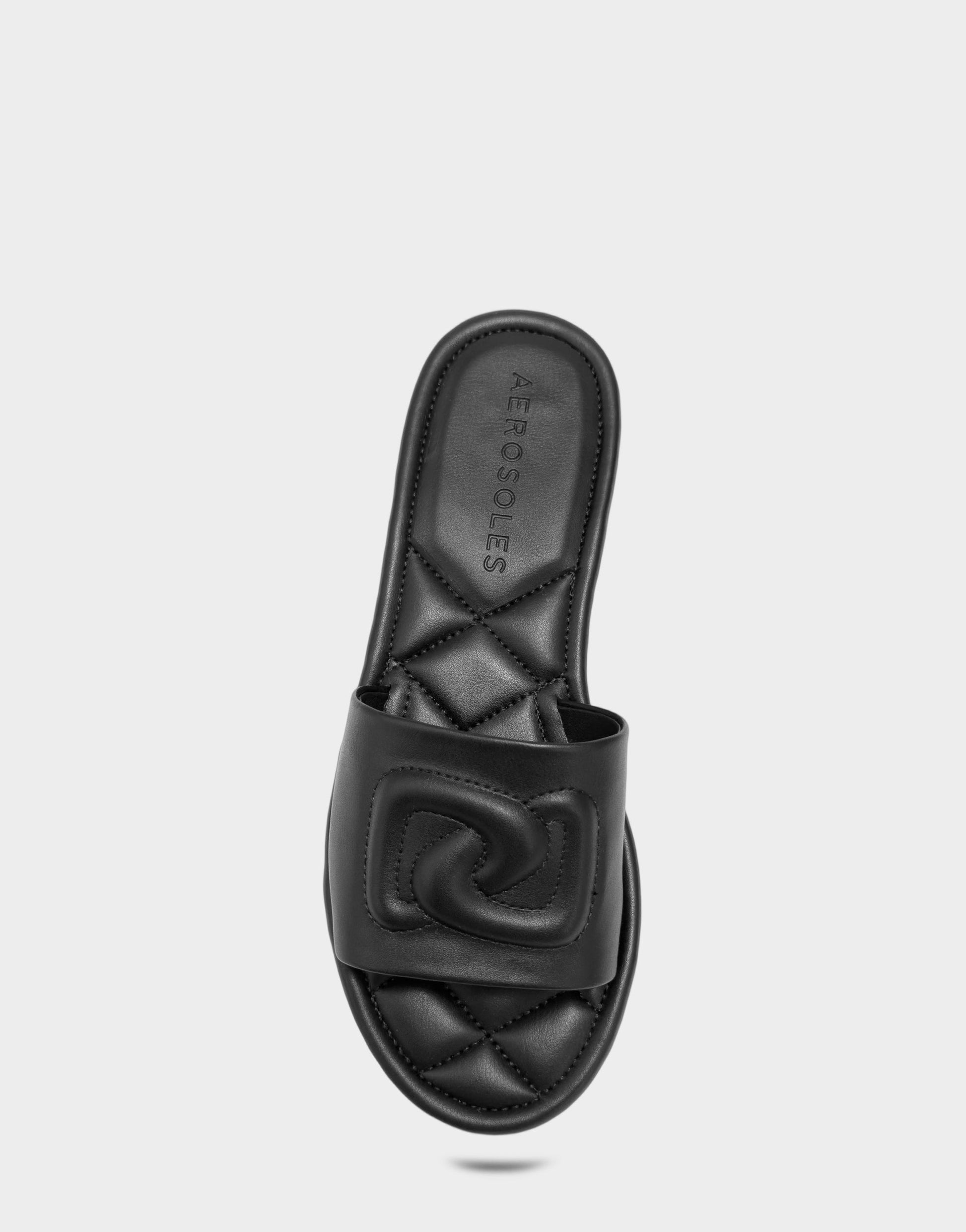 Aerosoles Flat Sandal in Black