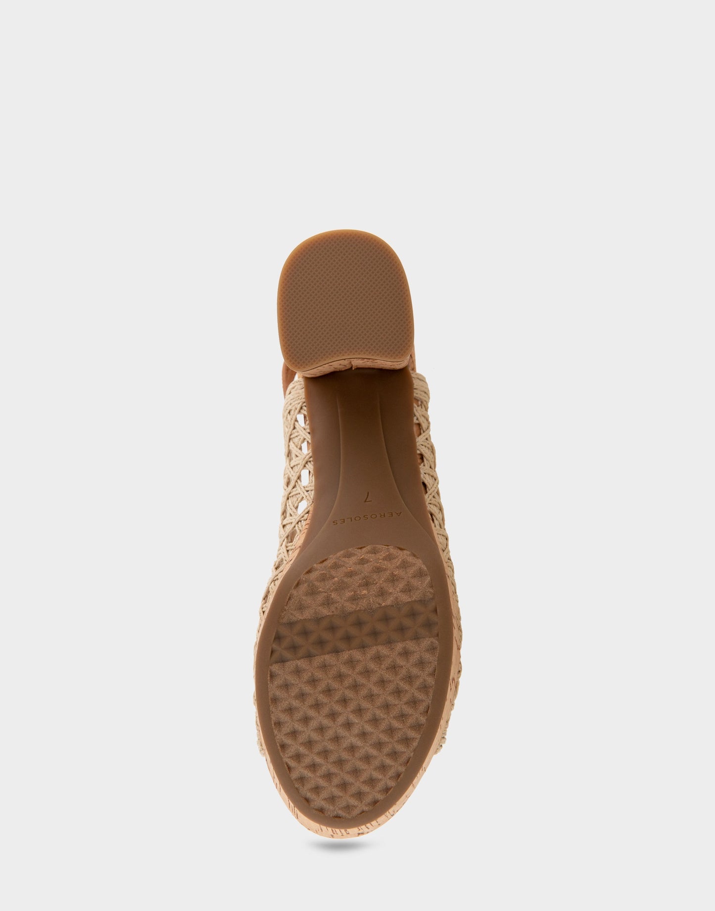 Aerosoles Platform Sandals in Natural/tan