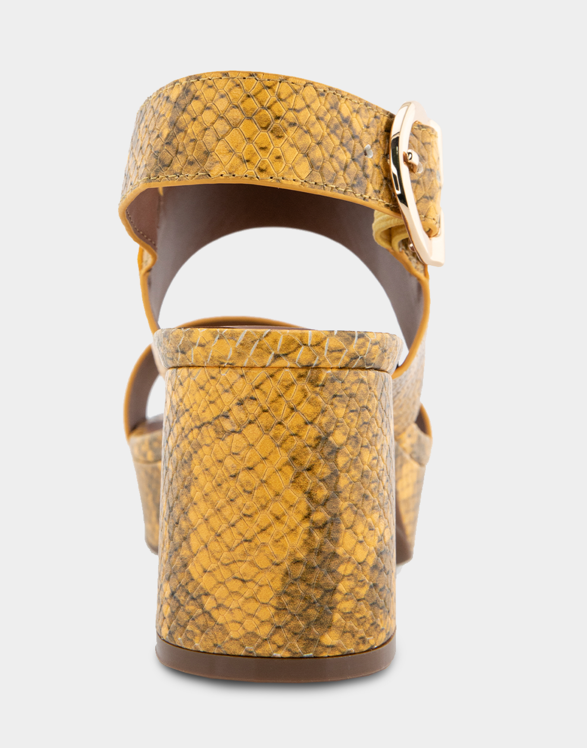 Aerosoles Platform Sandal in Marigold Snake
