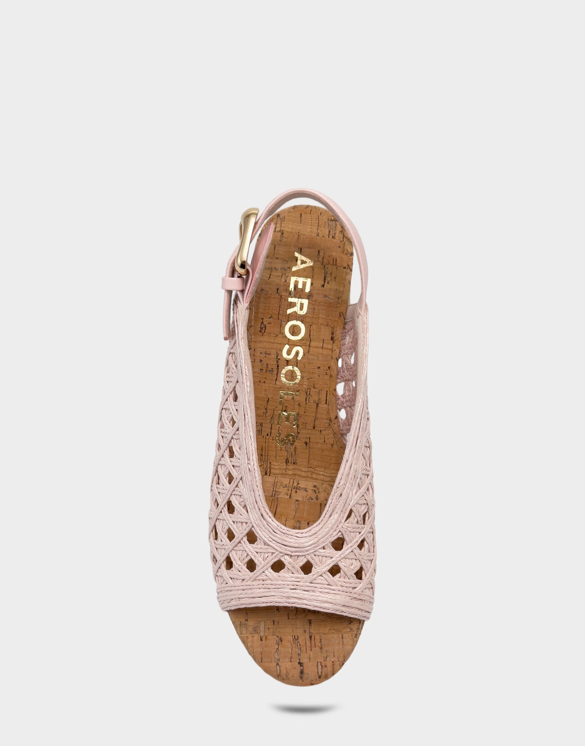 Aerosoles Platform Sandal in Pale Pink