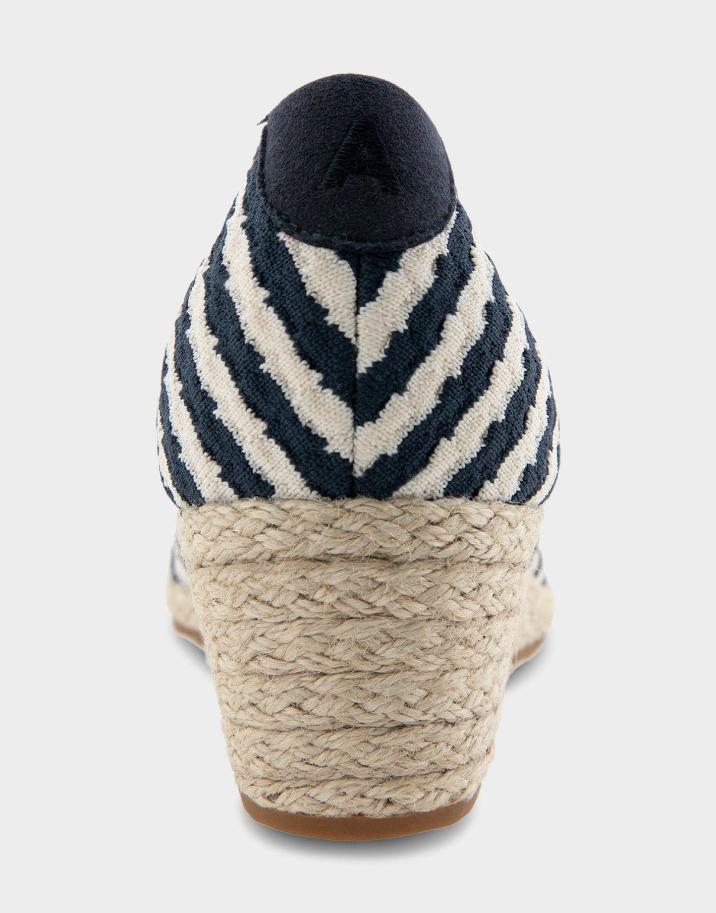 Aerosoles Wedge Heels in Eggnog/Navy Stripe