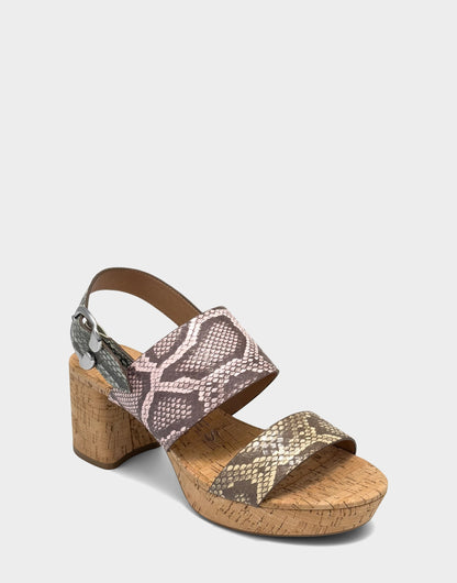 Aerosoles Platform Sandal in Snake Print