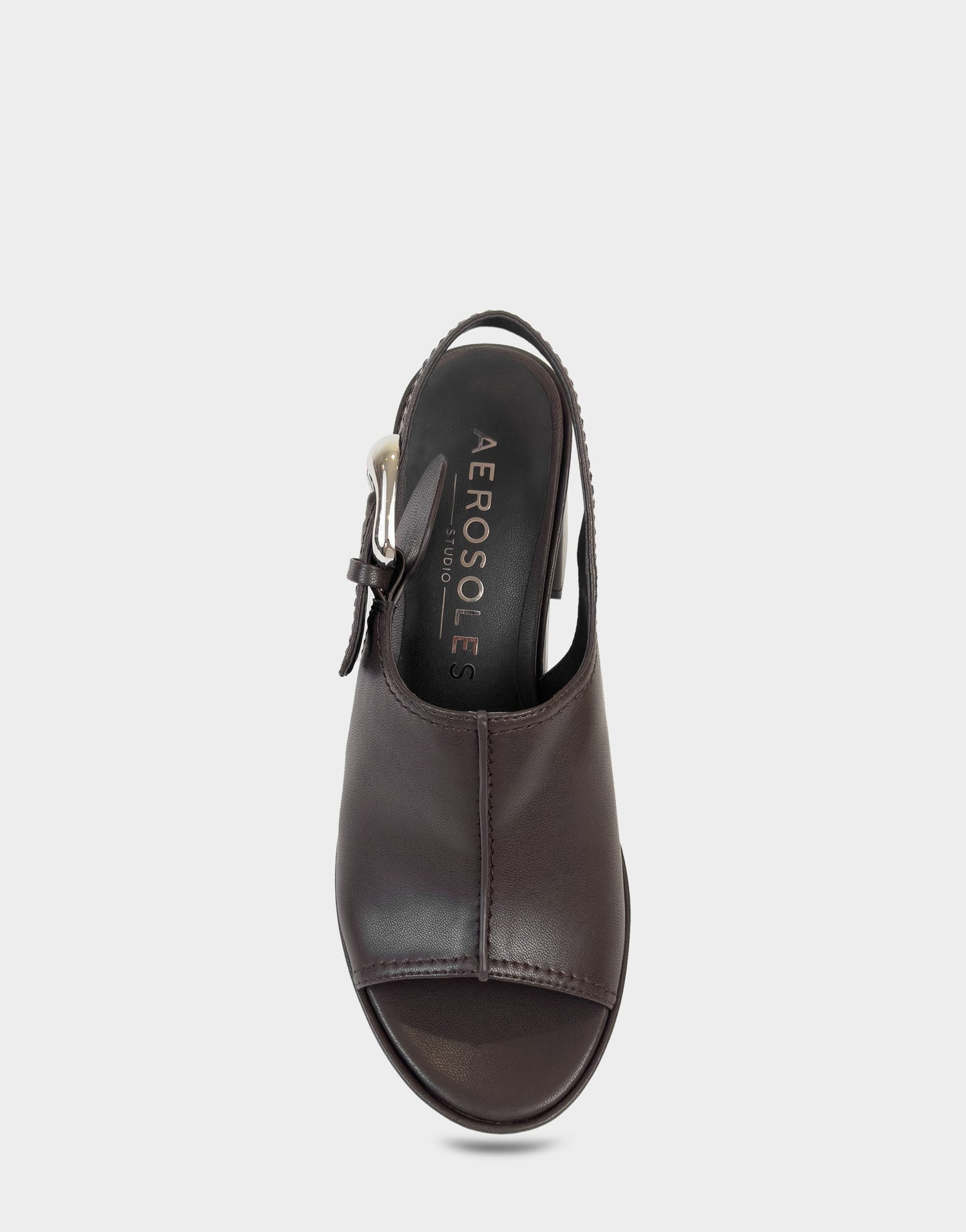 Aerosoles Platform Sandal In Brown