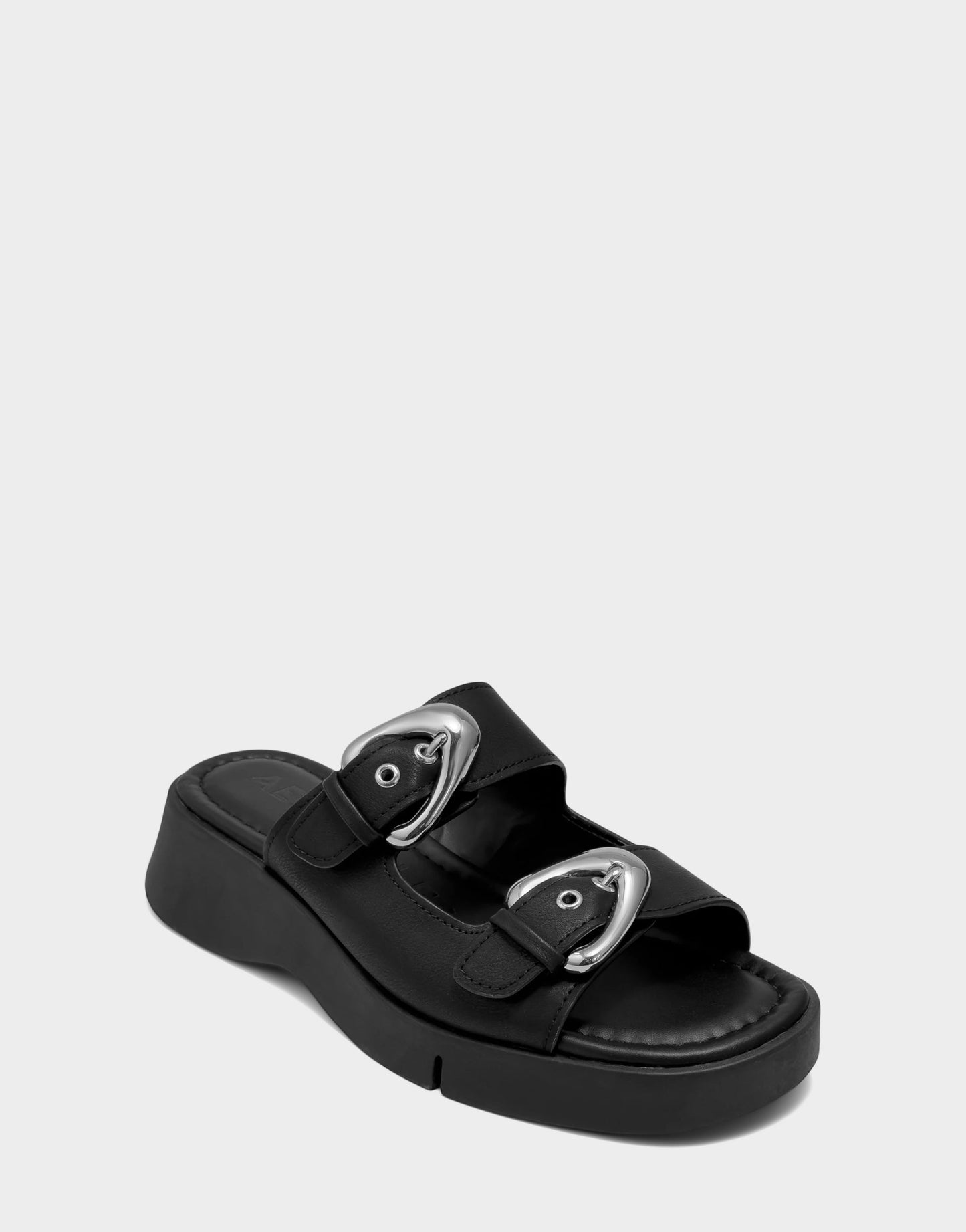 Aerosoles Flatform Sandal in Black