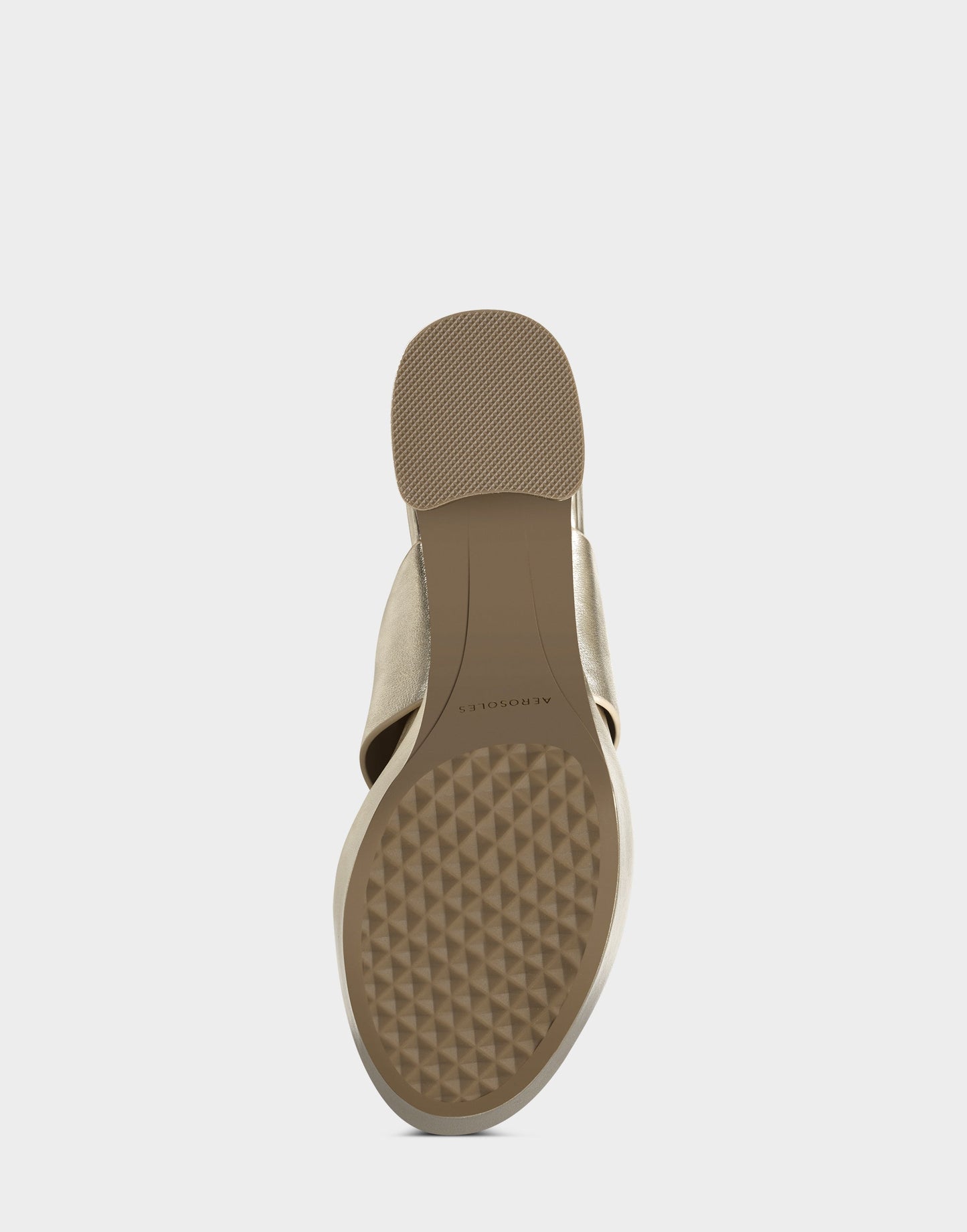 Aerosoles Platform Sandal in Gold Metallic