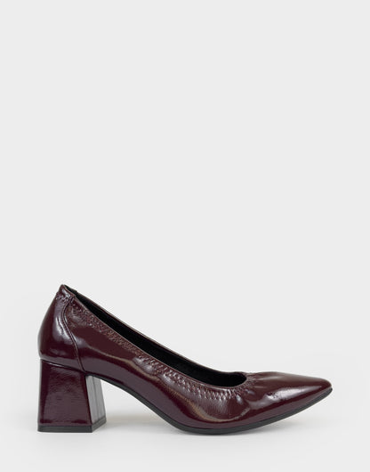 Aerosoles Pump In Burgundy Patent