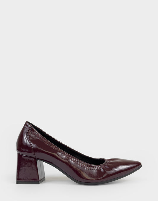 Aerosoles Pump In Burgundy Patent
